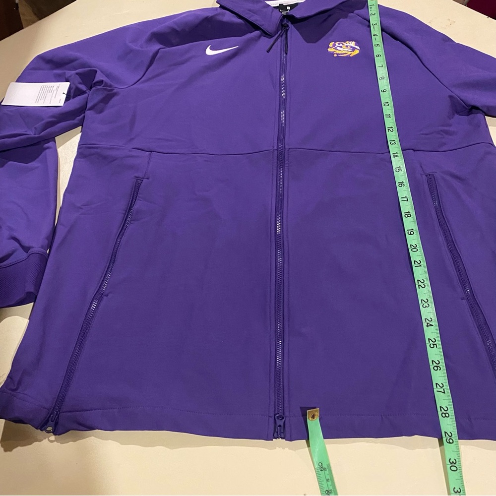 Louisiana State Tigers Jacket Women's Large Purple NikeFull Zip Sideline LSU New - Picture 3 of 8